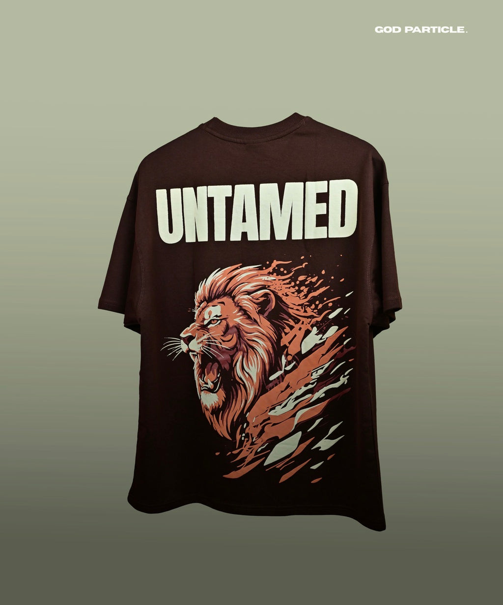 Untamed – Lion Boxy Fit Cotton T-Shirt