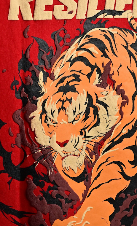 Resilience –  Tiger Boxy Fit Cotton T-Shirt